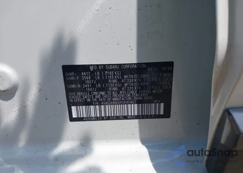 2024 Subaru Crosstrek Limited из США, поврежденный, VIN 4S4GUHN66R3840967